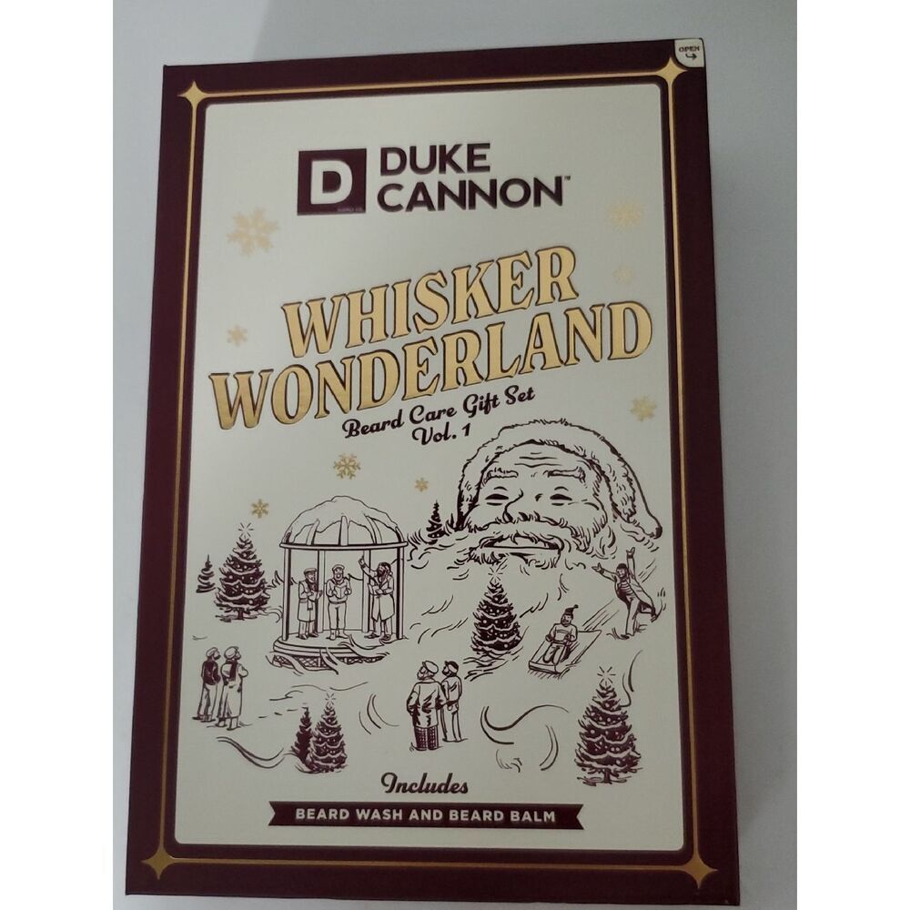 Duke Cannon Whisker Wonderland Beard Care Gift Set Beard Wash and Balm NEW